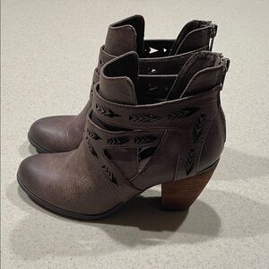 Not Rated Dark Brown Ankle Booties